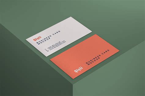 photoshop business card mockup with smart objects|blank business card mockup.